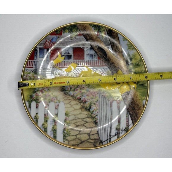 HOME COMING Limited Edition Fine Porcelain Plate by Maureen Drdak-Jensen - Picture 4 of 4